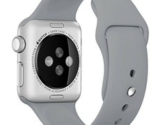 Curea iUni compatibila cu Apple Watch 1/2/3/4/5/6/7, 42mm, Silicon, Gray